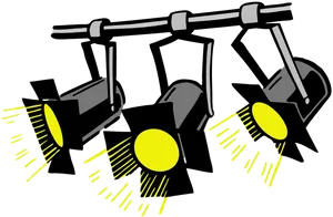 Stage Lighting Equipment Illustration PNG Image