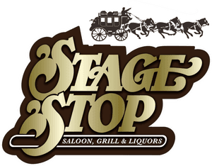Stage Stop Saloon Grill Liquors Signage PNG image with transparent background