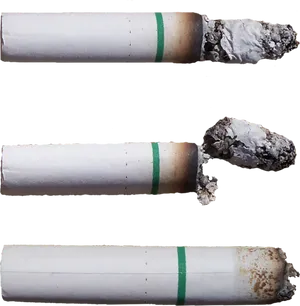 Stagesof Burnt Cigarette PNG Image