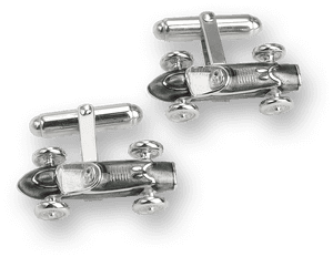 Nicole Barr Designs Sterling Silver Racecar T Bar Cufflinks - Buckle, HD Png Download PNG image with transparent background