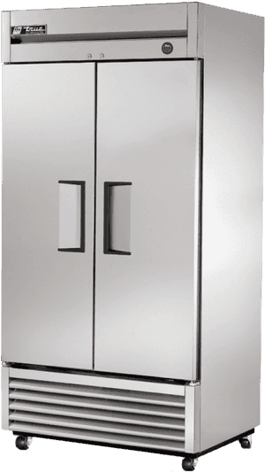 True T35 Double Door Upright Fridge - Fridge Freezer Food Truck PNG image with transparent background