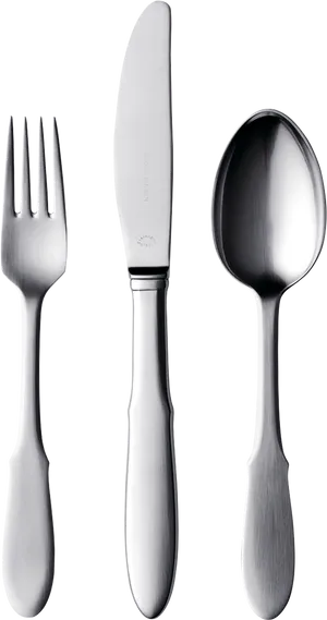 Stainless Steel Cutlery Set PNG Image