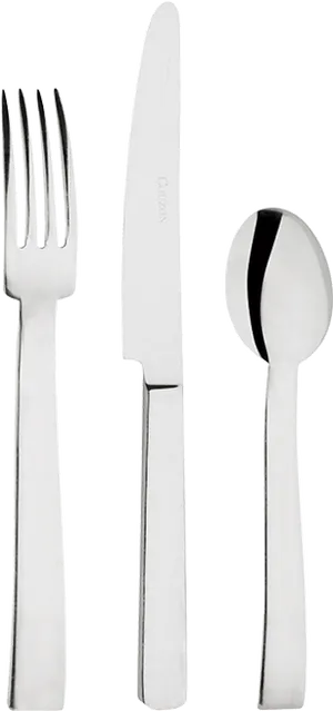 Stainless Steel Cutlery Set PNG Image