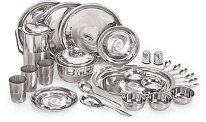 Png Steel Dinner Set , Png Download - Transparent Steel Dinner Set Png, Png Download PNG with transparent background