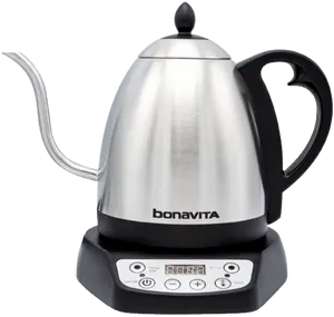 Stainless Steel Electric Gooseneck Kettle Bonavita PNG Image