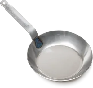 Stainless Steel Frying Pan PNG Image