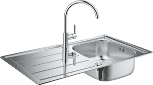 Stainless Steel Kitchen Sinks And Taps, HD Png Download PNG image with transparent background