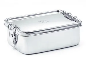 Stainless Steel Lunch Box PNG Image