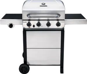 Stainless Steel Outdoor Gas Grill PNG Image