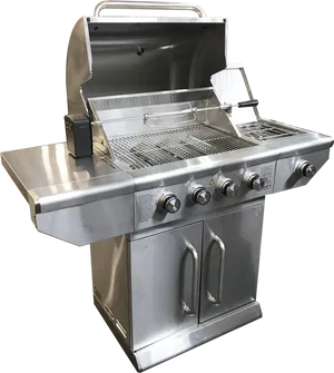 Stainless Steel Outdoor Grill PNG Image