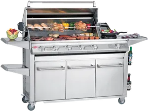 Stainless Steel Outdoor Grill PNG Image