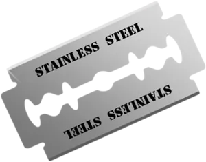 Stainless Steel Razor Blade PNG Image