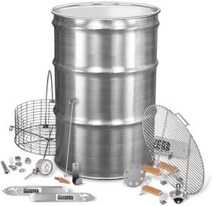 Bps Ss Drum Smoker Kit - Stainless Steel Smoker, HD Png Download PNG