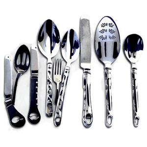 Stainless Steel Utensils PNG tos44 PNG