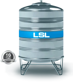 Stainless Steel Water Tank L S L10 Year Warranty PNG Image