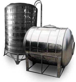 Stainless Steel Water Tanks PNG Image