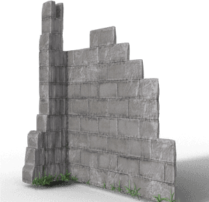 Ruins Wall Transparent PNG with transparent background