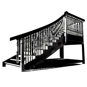 Staircase With Landing Png Kfo PNG Image