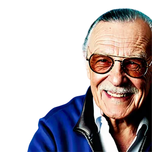 Stan Lee Smiling Portrait Png Hyf PNG Image