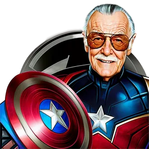 Stan Lee With Avengers Png Gmd PNG Image