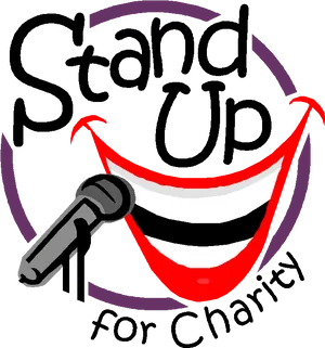 Stand Up Comedy Charity Event Logo PNG Image