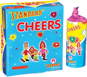 Standard Cheers Fireworks Packaging PNG Image