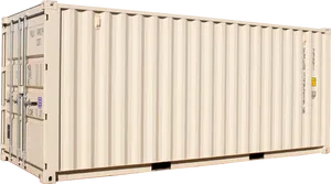 Standard Shipping Container Isolated PNG Image