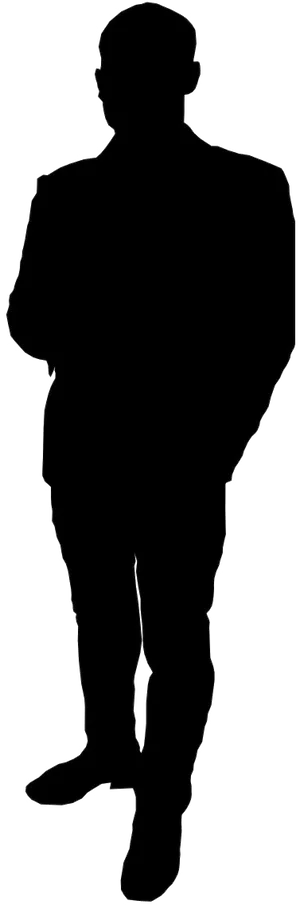 Standing Man Silhouette.png PNG Image