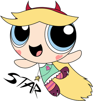 Star Butterfly As A Powerpuff Girl - Powerpuff Girls Star Butterfly, HD Png Download PNG image with transparent background