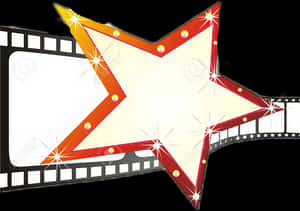 #movies #film #strip #stars #hollywood - Cinema Tape, HD Png Download PNG