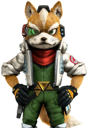 Star Fox Character Portrait PNG Image