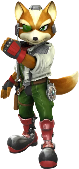 Star Fox Character Pose PNG Image