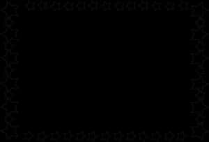Star Framed Black Background PNG