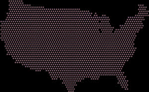 Transparent Usa Flag Map Png - America Map Icon, Png Download PNG