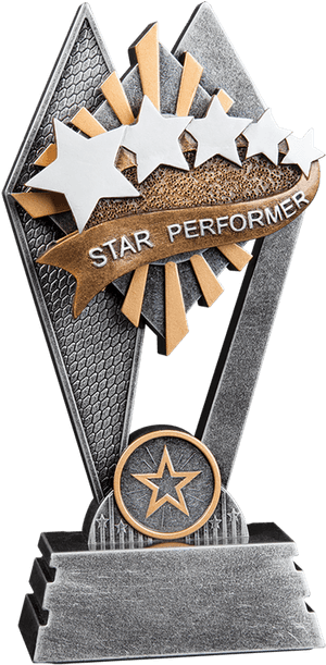 Sun Ray Star Performer Trophy - Trophy Racing, HD Png Download PNG image with transparent background