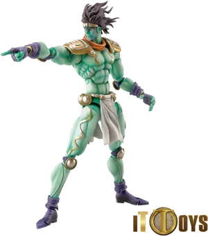 Star Platinum Figure Pose PNG Image