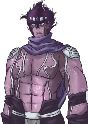 Star Platinum Standing Pose PNG Image