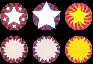 Star Seal Designs Collection PNG image with transparent background