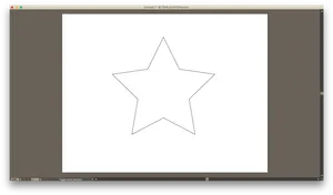 Star Shape Vector Design Software Screen PNG Image