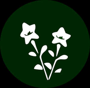 Star Shaped Flowers Icon PNG with transparent background