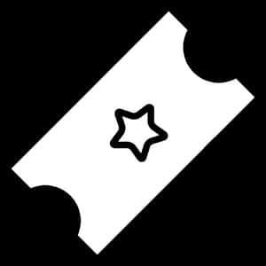 Transparent Tickets Icon Png - Ticket Icon White Png, Png Download PNG