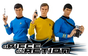 Star Trek Action Figures PNG Image