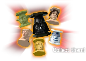 Star Wars Character Heads Collectibles PNG Image