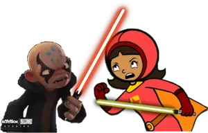 Star Wars_ Crossover_ Battle_ Illustration PNG Image