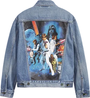 Star Wars Denim Jacket Artwork PNG Image