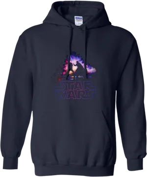 Star Wars Hoodiewith Galactic Design PNG Image