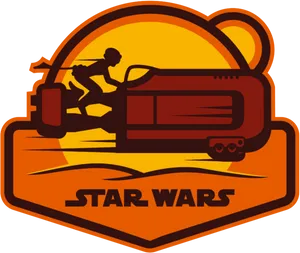 Star Wars Landspeeder Logo PNG Image