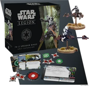 Star Wars Legion74 Z Speeder Bikes Expansion PNG Image