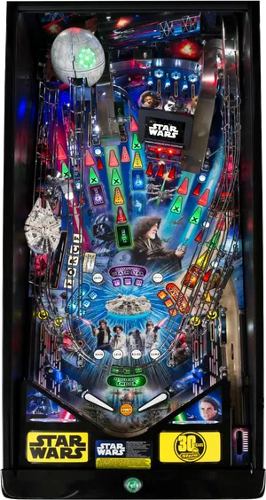 Star Wars Pinball Machine Action PNG Image