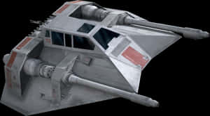 Star Wars Snowspeeder Model PNG image with transparent background